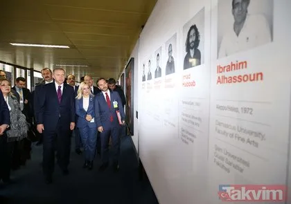 Başkan Erdoğan Cenevre’de Hayat Devam Ediyor, Sanat Devam Ediyor sergisini ziyaret etti