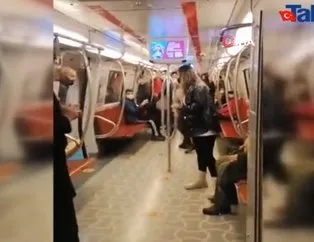 Kadıköy-Tavşantepe metrosunda eli bıçaklı kişi kadına saldırdı