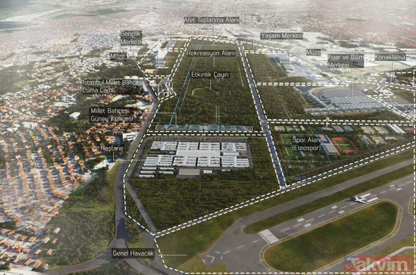 Atatürk Havalimanı Millet Bahçesi'nde ilk fidanlar toprakla buluşuyor! Bakan Kurum açıkladı: Bir pist açık tutulacak - 2