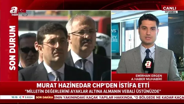 Murat Hazinedar CHP'den istifa etti