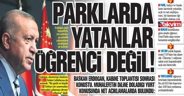 Başkan Erdoğan, kabine toplantısı sonrası konuştu! Muhalefetin diline doladığı yurt konusunda net açıklamalarda bulundu