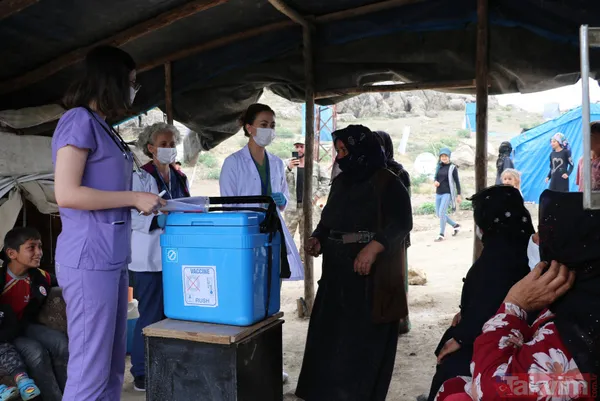 SON DAKİKA: Ankara Polatlı'da çiftçilerin Kovid-19 (koronavirüs) aşısı tarlada yapıldı - 12