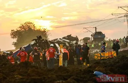 Tekirdağ’daki tren kazasından yürek burkan manzaralar