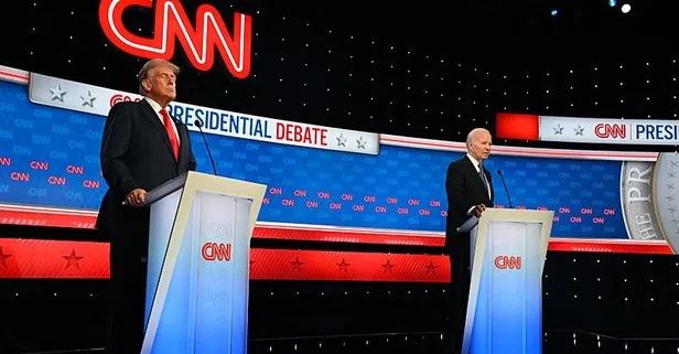 Biden ile rakibi Trump, TV'de yüzleşti: Biden performansı ile tepki çekti
