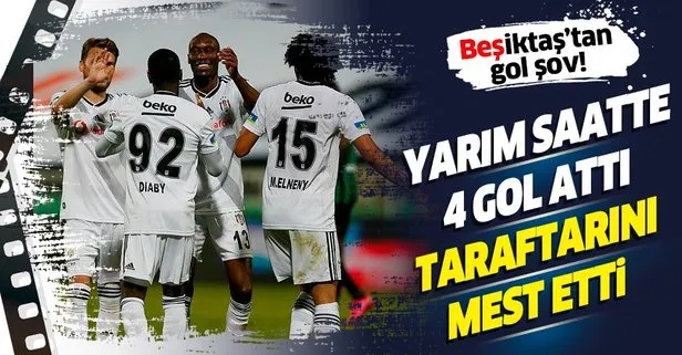 Beşiktaş’tan gol şov! Yarım saatte 4 gol buldu, taraftarını mest etti...