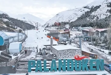 Palandöken’de sezon açıldı! Yapay karla pistler kayakçılara hazır