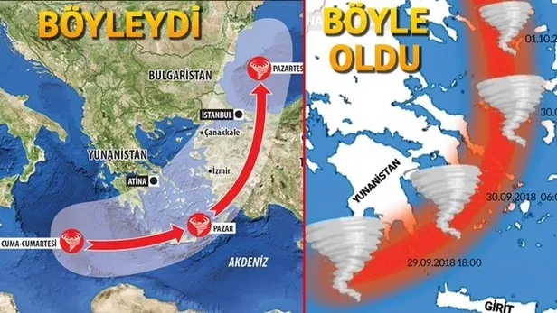 Tropikal fırtına yön değiştirdi! Tropikal fırtına 'Zorba' İstanbul'u etkileyecek mi?-2