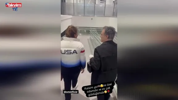 Demet Akalın ve Kutsi’den havalimanında sürpriz düet!