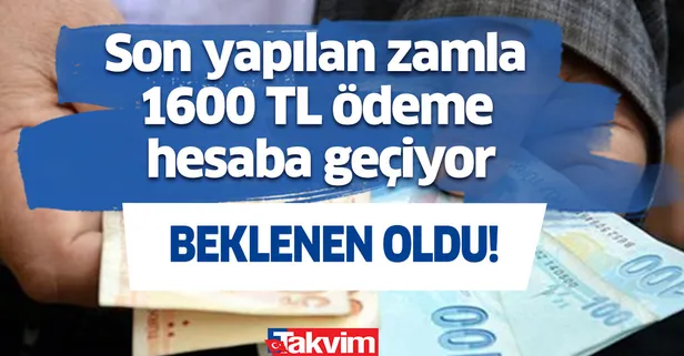 Emeklilerin aylardır beklediği haber geldi! Son yapılan zamla beraber 1600 TL ödeme yapılıyor