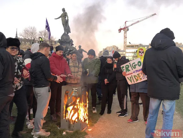 Paris yangın yeri! Fransa'daki 'emeklilik' reformu gösterilerinde gençler de sahnede: Macron'a tepki büyük - 36