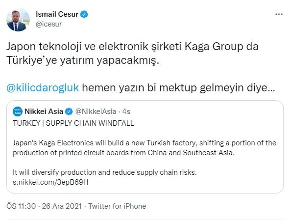 turkiye-yatirim-cekmeye-devam-ediyor-japon-teknoloji-ve-elektronik-sirketi-kagadan-onemli-adim-1640553993868.jpg Türkiye yatırım çekmeye devam ediyor! Japon teknoloji ve elektronik şirketi Kaga'dan önemli adım...-7