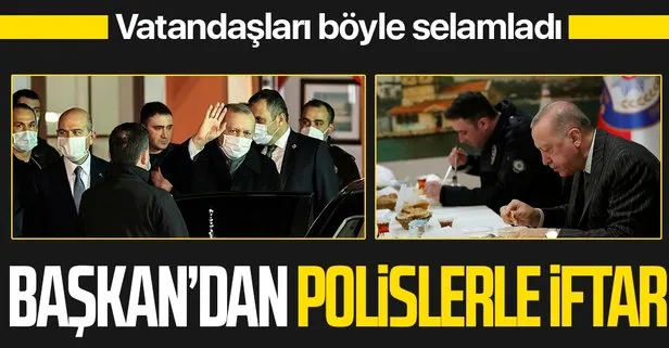 Başkan Recep Tayyip Erdoğan ve Bakan Soylu’dan Çengelköy Polis Merkezi’nde iftar