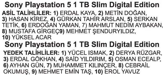 Nesine çekiliş sonuçları açıklandı (Takvim Gazetesi)
