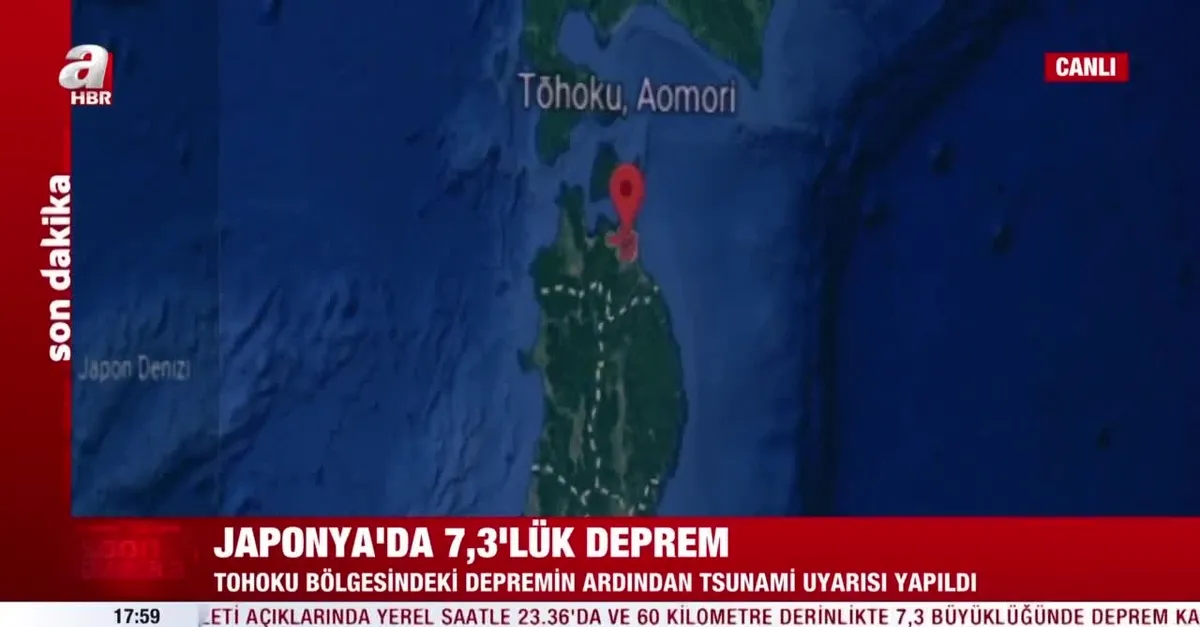 Japonya'da 7.3 büyüklüğünde deprem