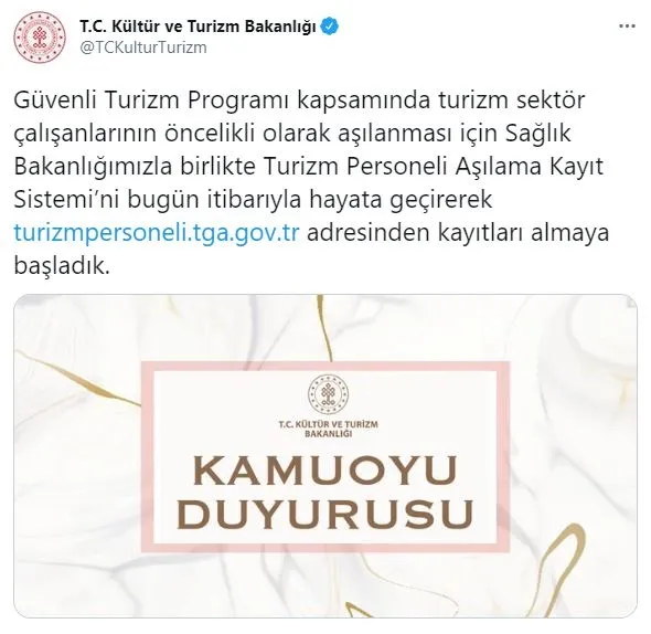 kultur-ve-turizm-bakanligi-duyurdu-turizm-calisanlari-icin-asi-kayitlari-basladi-1615566394552.jpg Kültür ve Turizm Bakanlığı duyurdu: Turizm çalışanları için aşı kayıtları başladı-1