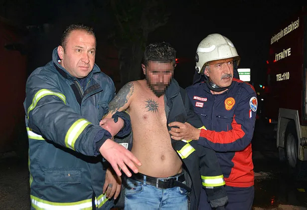 Evi ateşe verip kendisini içeri kapattı!-2