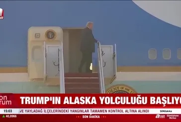 Trump’ın Alaska yolculuğu başladı