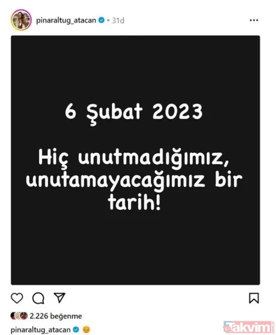 Ünlülerden 6 Şubat paylaşımları: Unutmadık, unutmayacağız! Alişan, Esra Erol, Demet Akalın, Pınar Altuğ, Özge Törer, Burak Özçivit... - 8