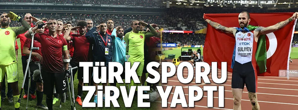 Türk sporu zirve yaptı