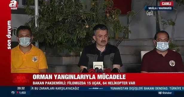 Tarım ve Orman Bakanı Bekir Pakdemirli: Çanakkale ezine yangını kontrol altına alındı-2
