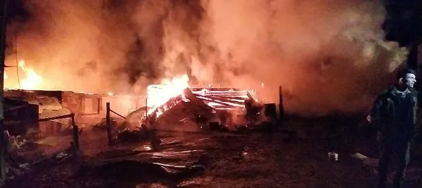 Kastamonu’da yangın! Bir ev ve ahır küle döndü