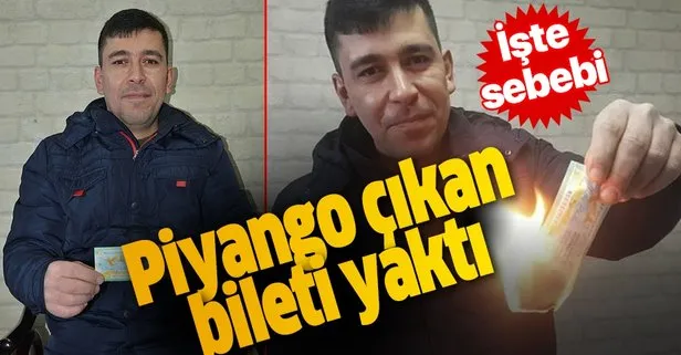 Bursa’da asgari ücretle çalışan işçi 20 bin TL isabet eden Milli Piyango biletini yaktı