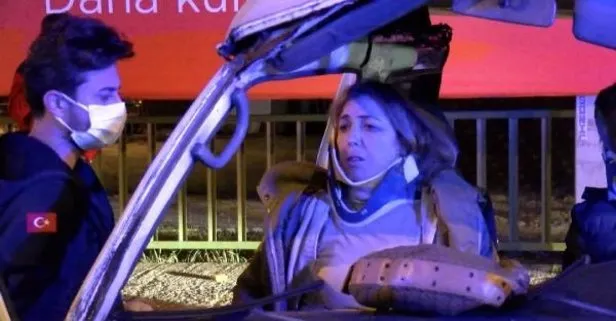 D-100 Karayolu’nda korku dolu anlar! Zincirleme kaza sonrası 2 kişi araç içerisinde sıkıştı