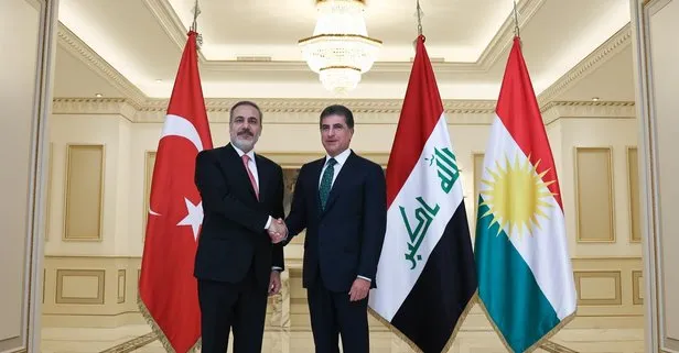 Dışişleri Bakanı Hakan Fidan, IKBY Başkanı Barzani ile görüştü! ’Terörle mücadeleye’ ortak vurgu