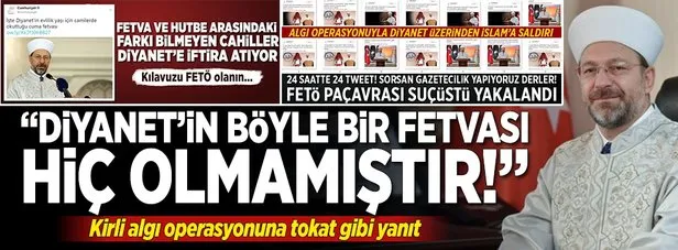 Diyanet In Boyle Bir Fetvasi Hic Olmamistir Takvim