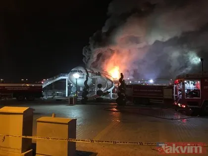 Konya’da Airbus A300 cayır cayır yandı