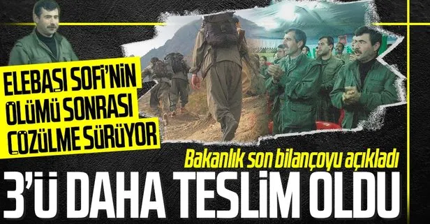 SON DAKİKA: Bakanlık açıkladı! PKK’da çözülme sürüyor: 3 örgüt üyesi daha teslim oldu