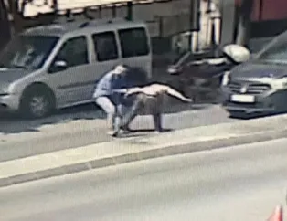 Engelli gencin telefonunu çalmaya çalıştı! Yakalanınca soyundu! Genç kadın sokak ortasında...