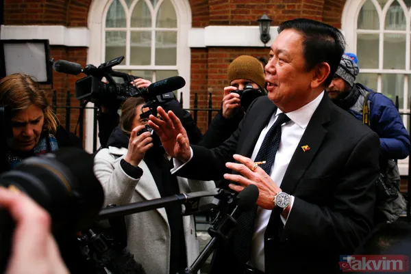SON DAKİKA: Myanmar'daki askeri darbenin etkisi Londra'da! Büyükelçi içeriye alınmadı - 12