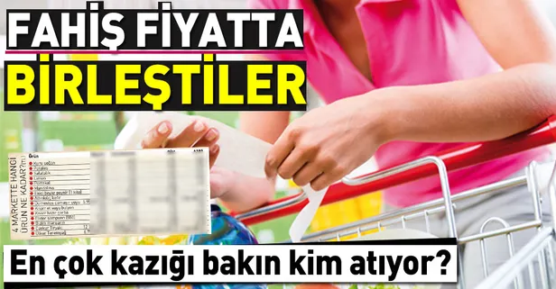 Zincir marketler fahiş fiyatta birleştiler