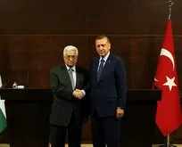 Cumhurbaşkanı Erdoğan Mahmud Abbas’ı kabul etti