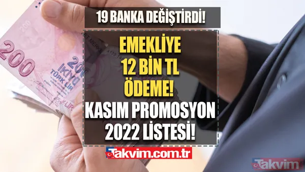 Emekliye 12 bin TL ödeme! Kasım promosyon ücret LİSTESİ açıklandı! - 1