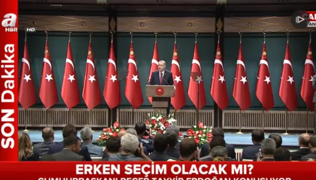 Cumhurbaşkanı Erdoğan 'Erken seçim' tarihini açıkladı!