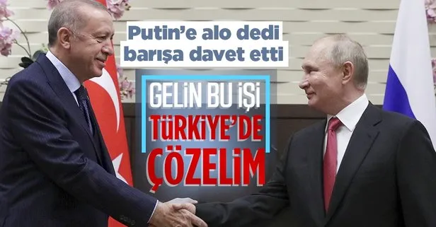 Son dakika: Başkan Erdoğan ile Putin arasında kritik görüşme! Barış için iki lideri Türkiye’ye davet etti