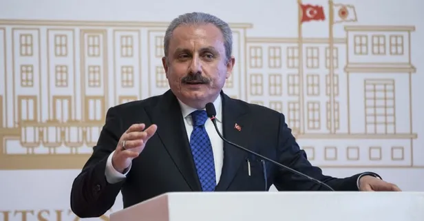 TBMM Başkanı Şentop'tan Macron'a sert tepki: İkiyüzlülükten vazgeç!