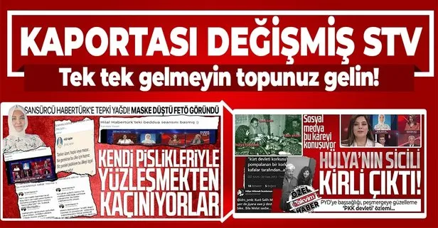 Sabah gazetesi yazarı Hilal Kaplan: Habertürk kaportası değiştirilmiş STV!