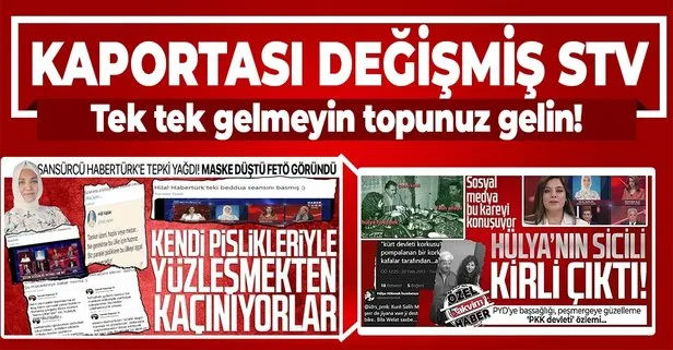 Habertürk kaportası değiştirilmiş STV!