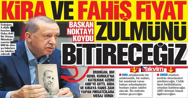 Başkan Erdoğan: Kira ve fahiş fiyat zulmünü bitireceğiz
