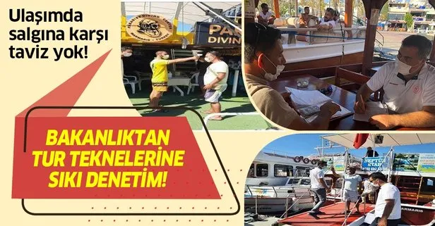 Ulaştırma Bakanlığı’ndan sıkı denetim! 319 tur teknesi denetlendi