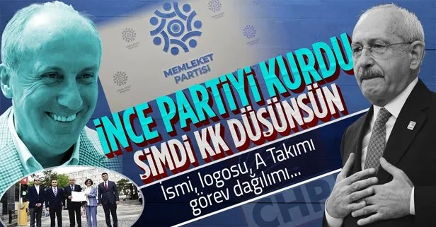 CHP’yi yerden yere vurup istifa eden Muharrem İnce Memleket Partisi’ni kurdu! İşte Memleket Partisi’nin A Takımı