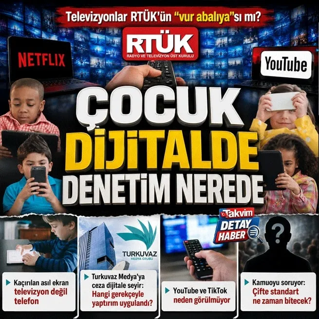 Televizyonlar RTÜKün vur abalıyası mı? Çocuk hangi ekran başında? RTÜKün büyük çelişkisi