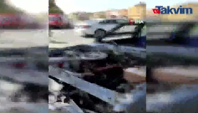 Feci kazada 1 kişi öldü...O anlar kamerada