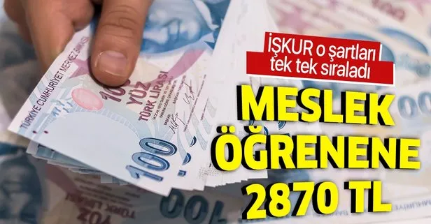 Harçlık devletten: Meslek öğren 2.870 TL kazan