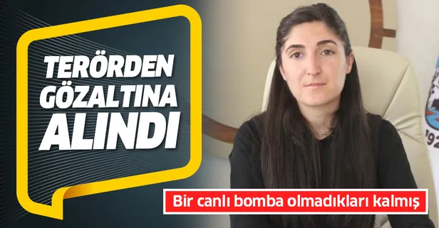 HDP'li Diyadin Belediye Başkanı Betül Yaşar terörden gözaltına alındı