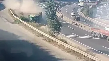 Dilovası’ndaki kaza kamerada!