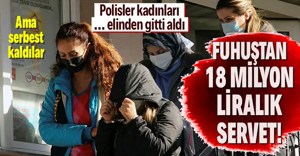 Muğla ve Bursa'da fuhuş parasıyla yakalanan 5 şüpheli serbest bırakıldı! 18 milyon lira kazanmışlar...